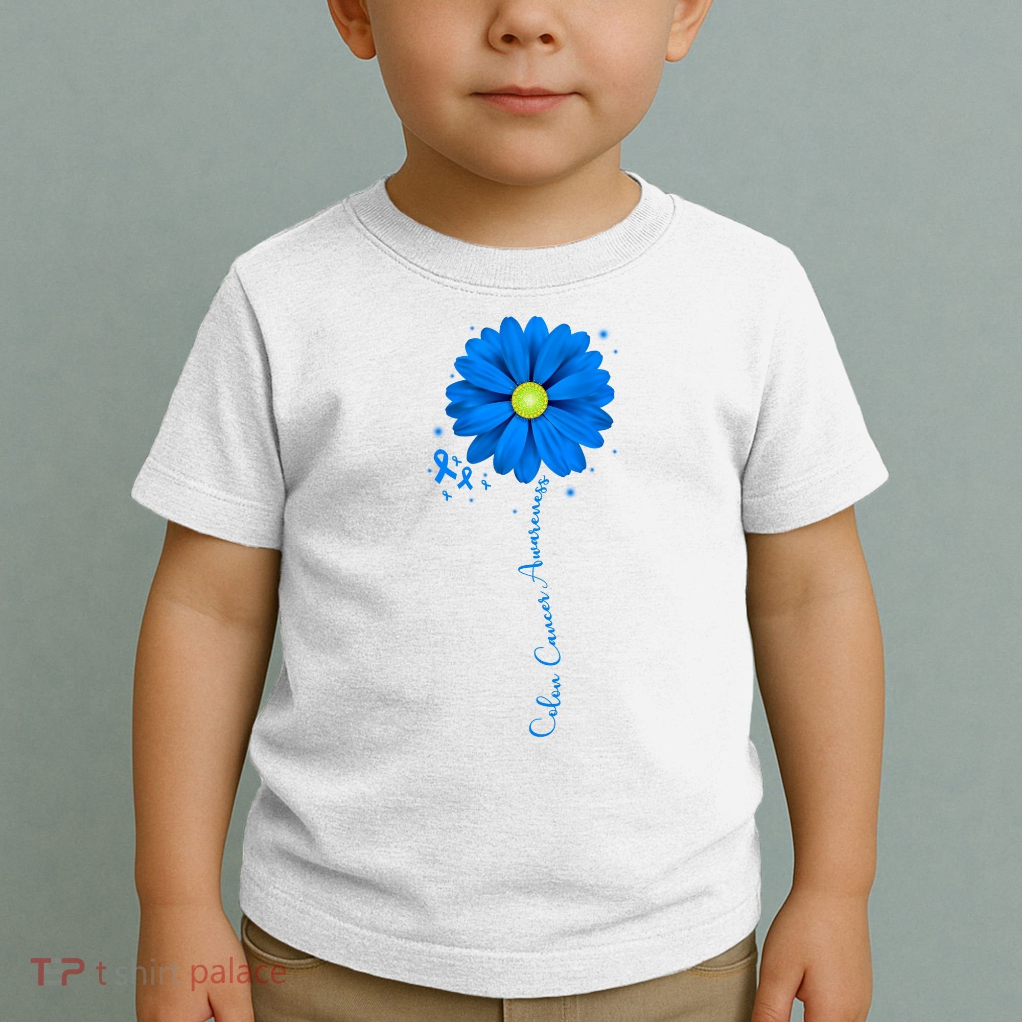 Colon Cancer Awareness Sunflower Ribbon Toddler T-Shirt