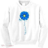 Colon Cancer Awareness Sunflower Ribbon Kids Sweatshirt thumb 0