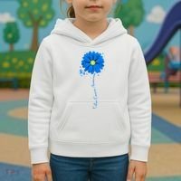 Colon Cancer Awareness Sunflower Ribbon Kids Hoodie thumb 3