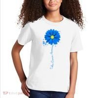 Colon Cancer Awareness Sunflower Ribbon Kids T-Shirt thumb 2