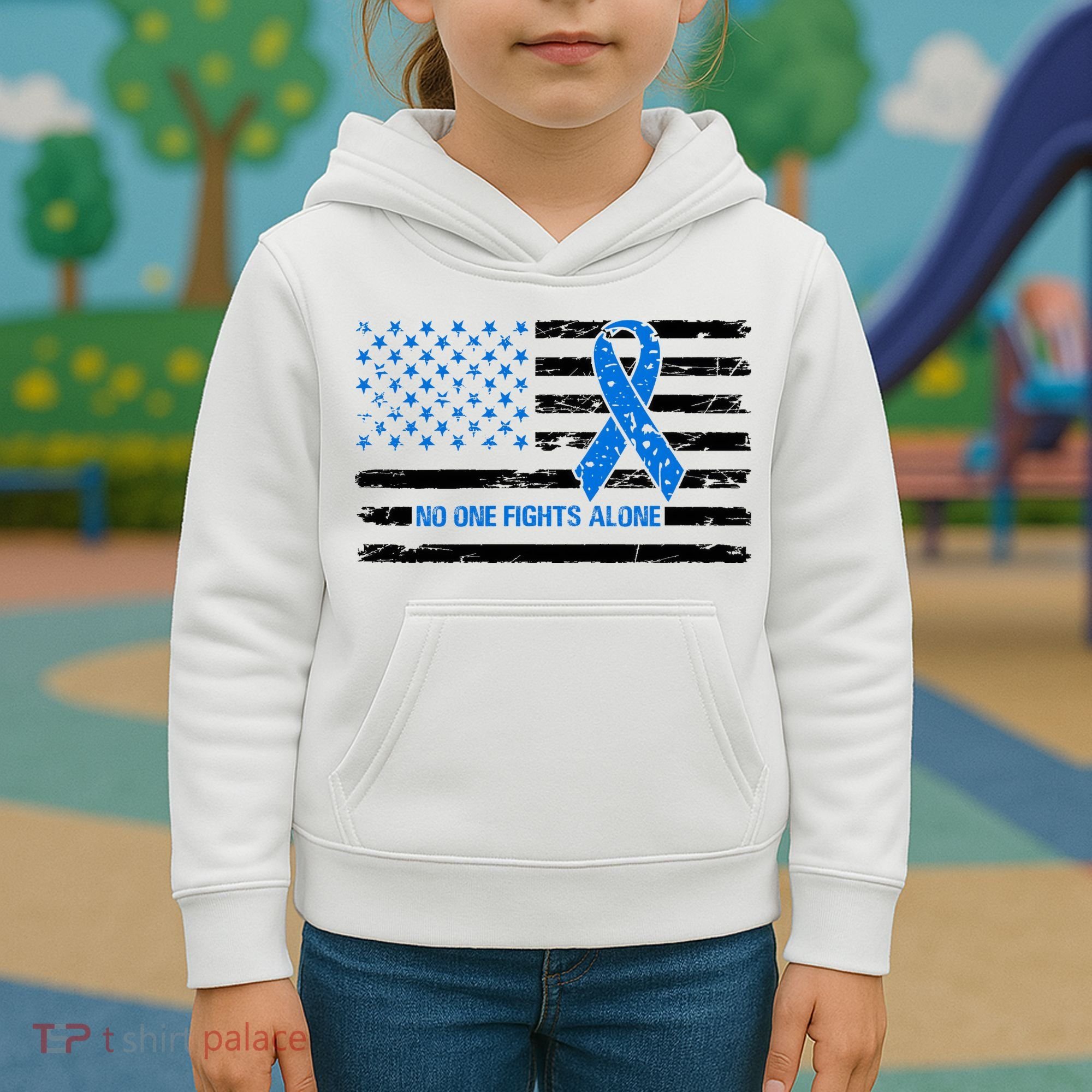 Colon Cancer Awareness Kids Hoodie