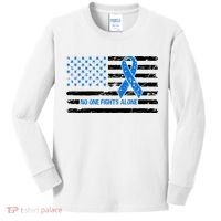 Colon Cancer Awareness Kids Long Sleeve Shirt thumb 0