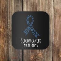 Colon Cancer Awareness Ribbon Coaster thumb 0