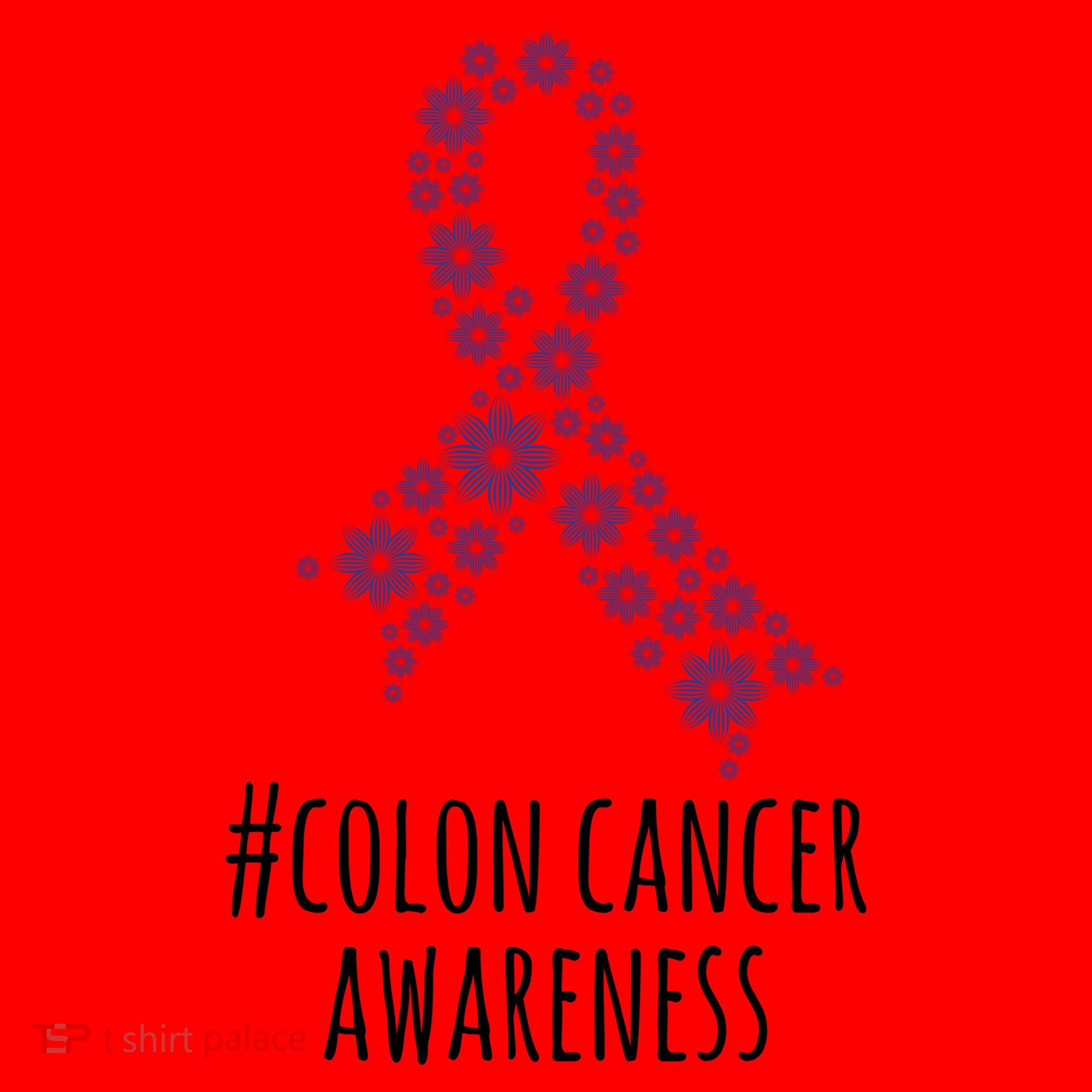 Colon Cancer Awareness Ribbon Santa Hat