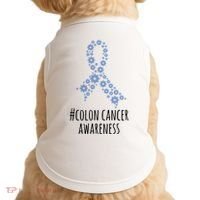 Colon Cancer Awareness Ribbon Doggie Tank thumb 0