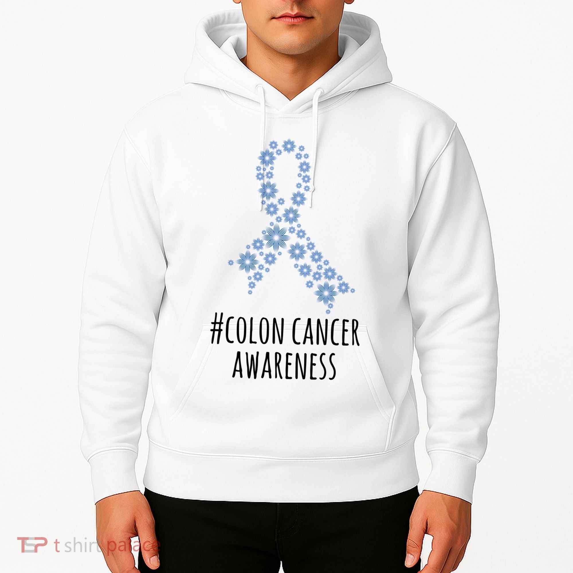 Colon Cancer Awareness Ribbon Hoodie