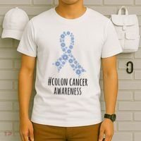 Colon Cancer Awareness Ribbon T-Shirt thumb 6