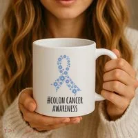Colon Cancer Awareness Ribbon Coffee Mug thumb 3