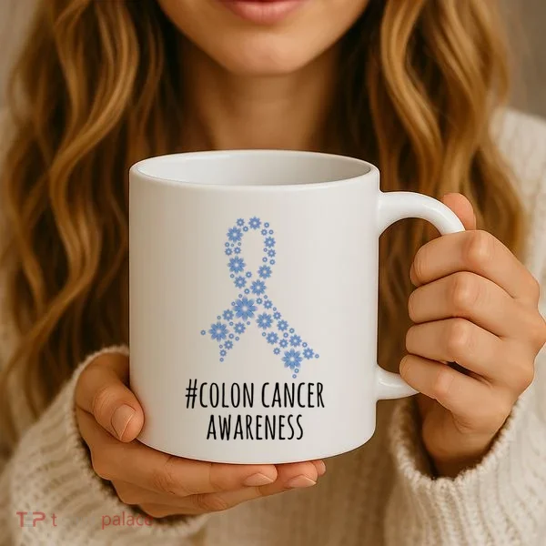 Colon Cancer Awareness Ribbon Coffee Mug