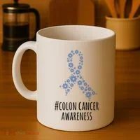 Colon Cancer Awareness Ribbon Coffee Mug thumb 4