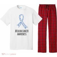 Colon Cancer Awareness Ribbon Pajama Set thumb 0