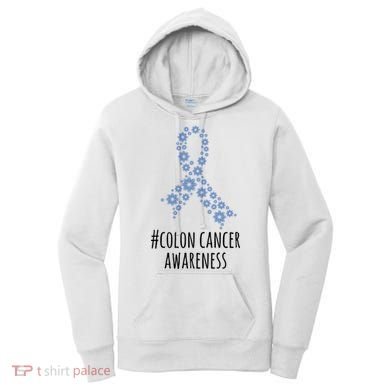 Colon Cancer Awareness Ribbon Women's Hoodie