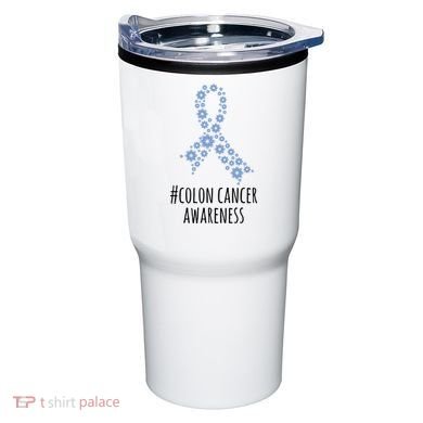 Colon Cancer Awareness Ribbon Tumbler