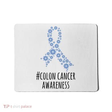 Colon Cancer Awareness Ribbon Mousepad