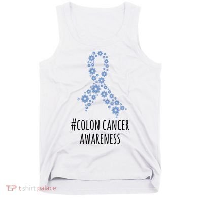 Colon Cancer Awareness Ribbon Tank Top