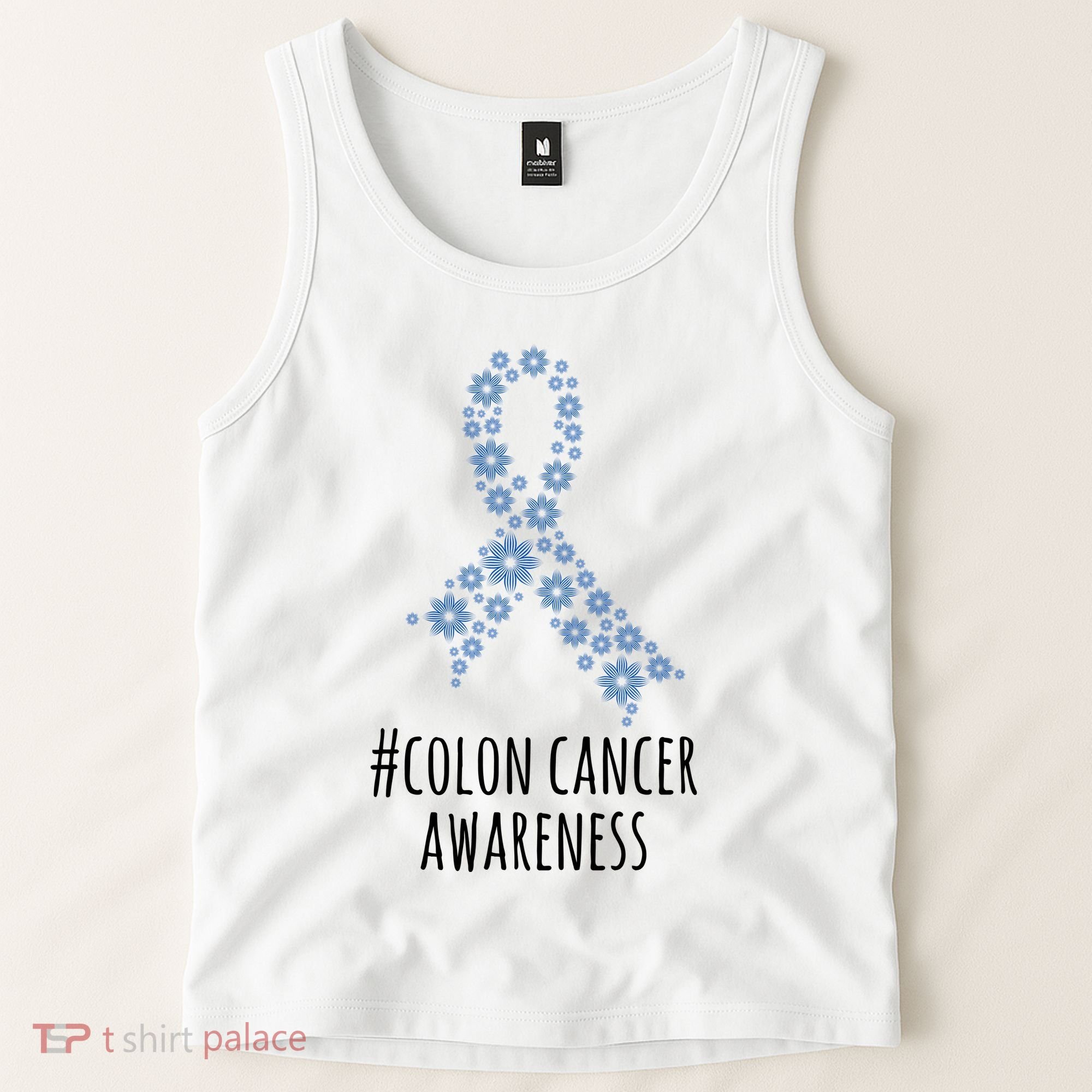 Colon Cancer Awareness Ribbon Tank Top