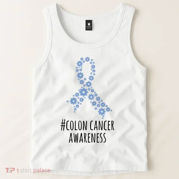Colon Cancer Awareness Ribbon Tank Top