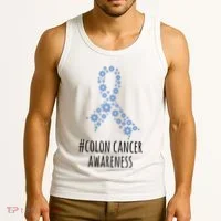 Colon Cancer Awareness Ribbon Tank Top thumb 3