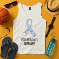 Colon Cancer Awareness Ribbon Tank Top thumb 4