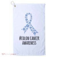 Colon Cancer Awareness Ribbon Golf Towel thumb 0
