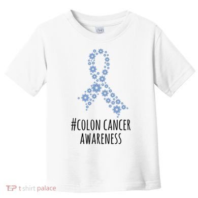 Colon Cancer Awareness Ribbon Toddler T-Shirt