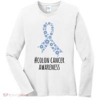 Colon Cancer Awareness Ribbon Women's Long Sleeve Shirt thumb 0