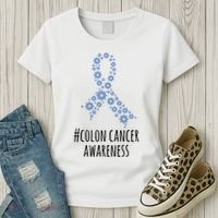 Colon Cancer Awareness Ribbon Women's T-Shirt thumb 3
