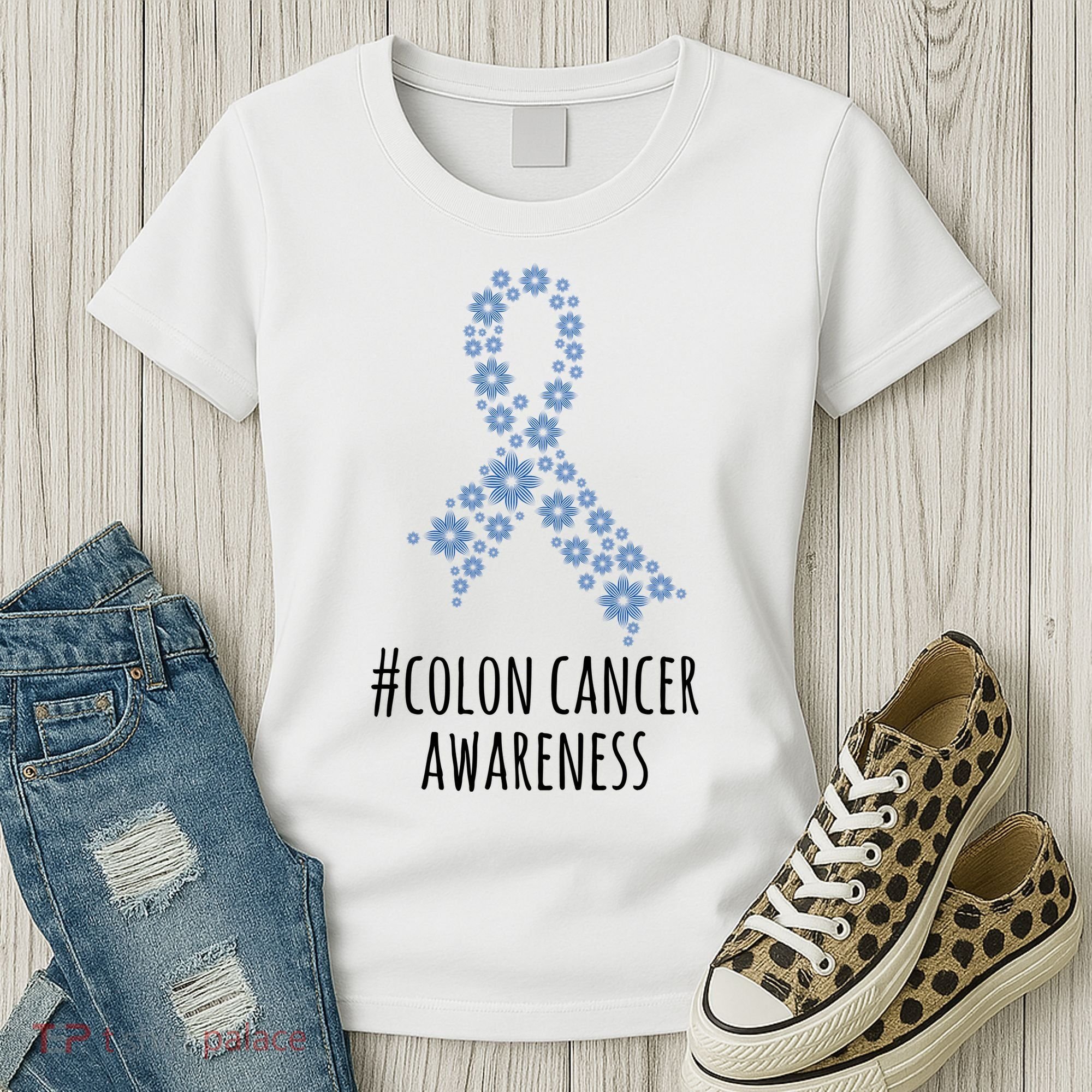 Colon Cancer Awareness Ribbon Women's T-Shirt