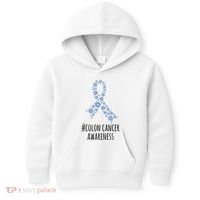 Colon Cancer Awareness Ribbon Kids Hoodie thumb 0