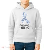 Colon Cancer Awareness Ribbon Kids Hoodie thumb 4