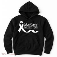 Colon Cancer Awareness Month Black Hoodie thumb 0
