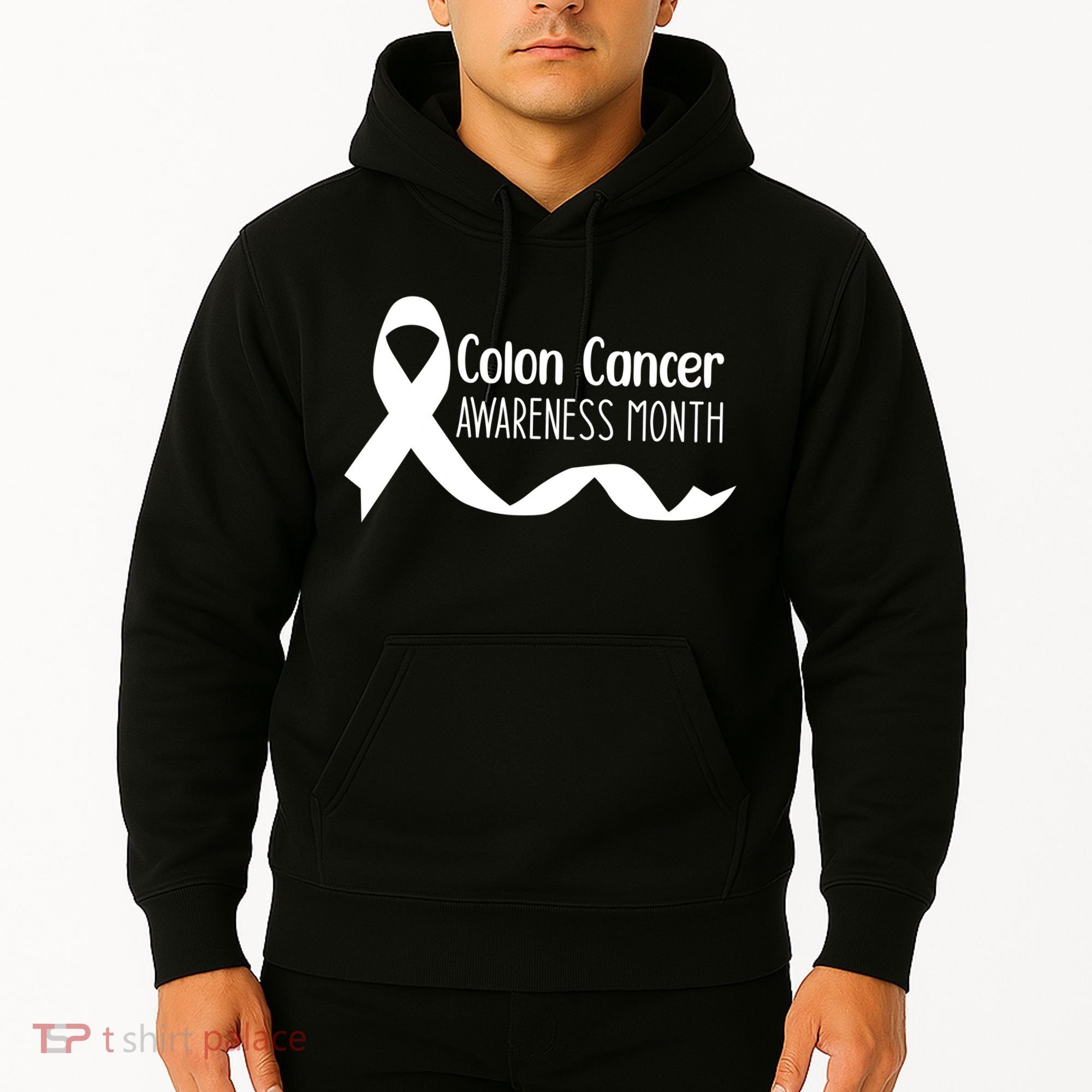 Colon Cancer Awareness Month Black Hoodie