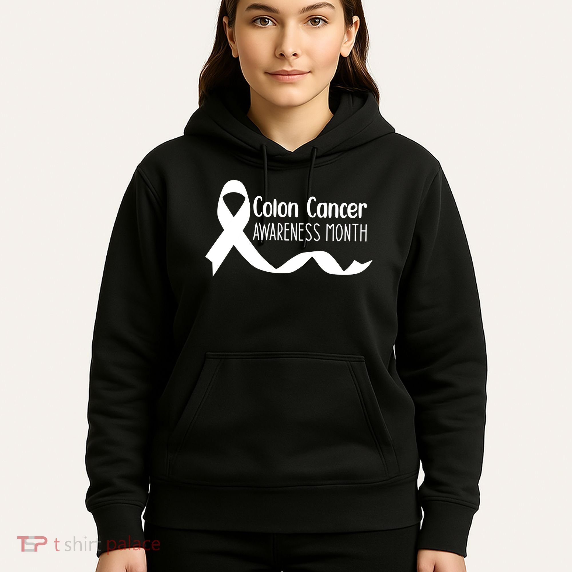 Colon Cancer Awareness Month Black Hoodie