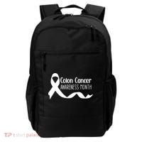 Colon Cancer Awareness Month Black Backpack thumb 0