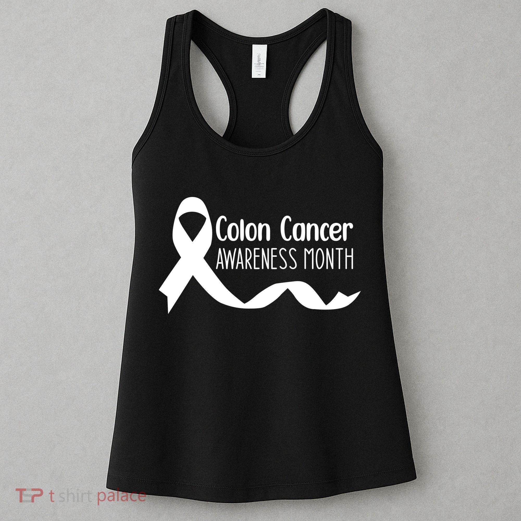 Colon Cancer Awareness Month Black Women's Tank Top
