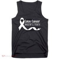 Colon Cancer Awareness Month Black Tank Top thumb 0