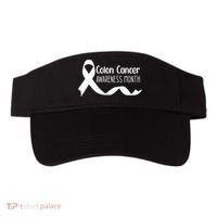 Colon Cancer Awareness Month Black Visor thumb 0