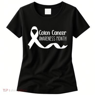 Colon Cancer Awareness Month Black Women's T-Shirt