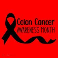 Colon Cancer Awareness Month Black Santa Hat thumb 1