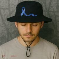 Colon Cancer Awareness Ribbon Bucket Hat thumb 2