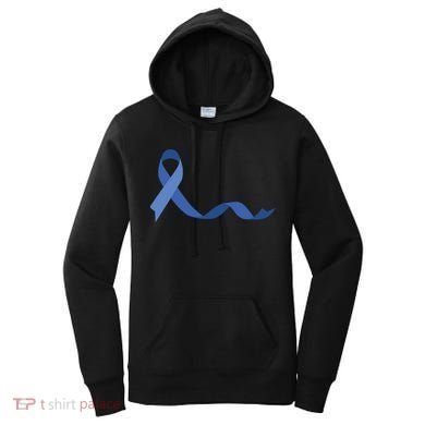 Colon Cancer Awareness Ribbon Women's Hoodie