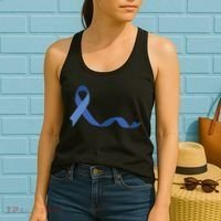 Colon Cancer Awareness Ribbon Women's Tank Top thumb 2