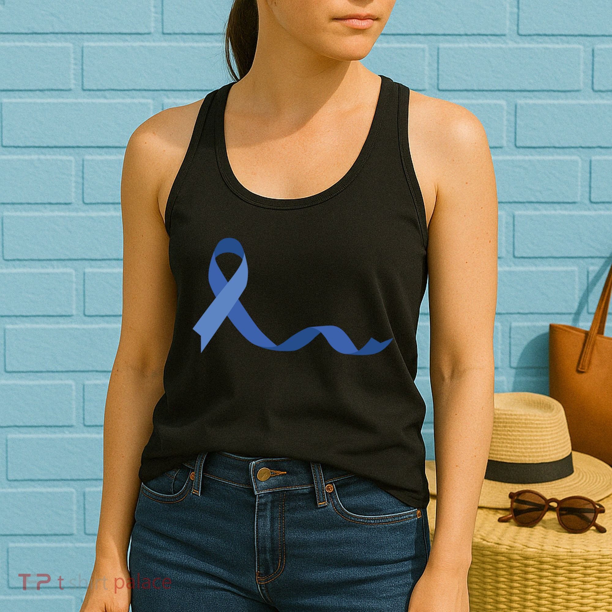 Colon Cancer Awareness Ribbon Women's Tank Top