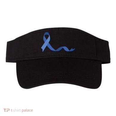 Colon Cancer Awareness Ribbon Visor
