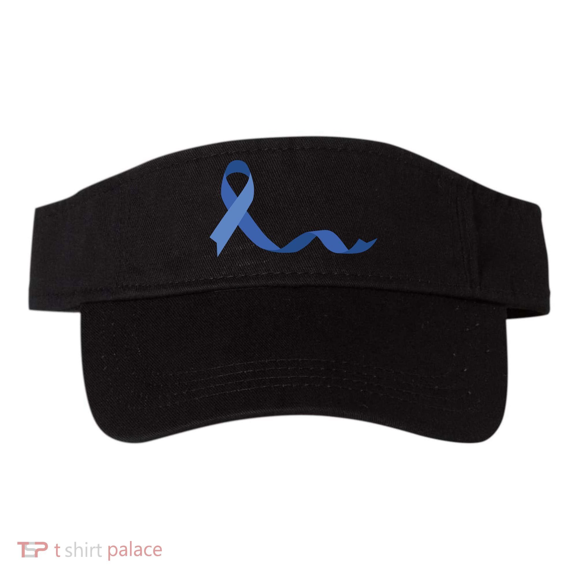 Colon Cancer Awareness Ribbon Visor