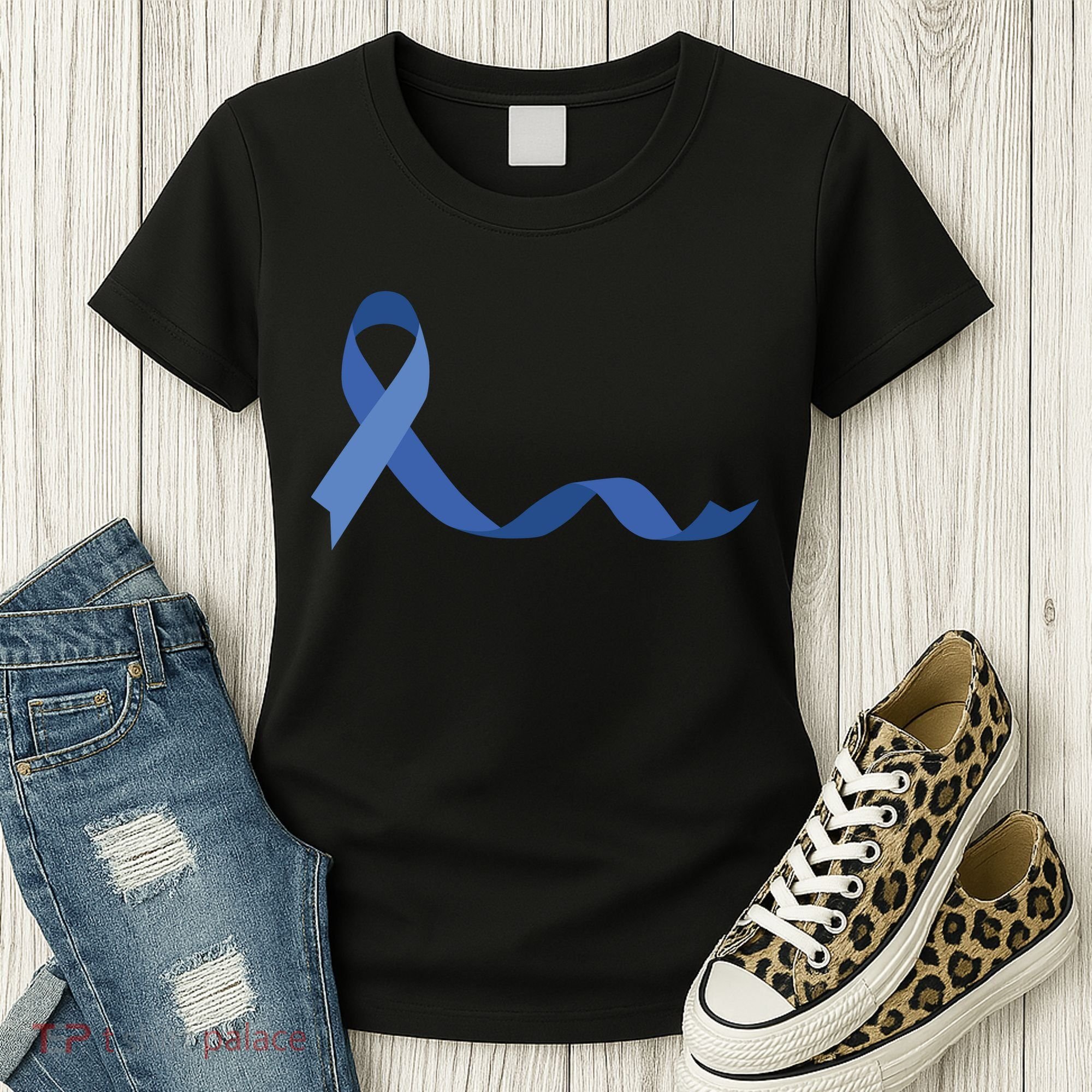 Colon Cancer Awareness Ribbon Women's T-Shirt