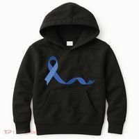 Colon Cancer Awareness Ribbon Kids Hoodie thumb 0