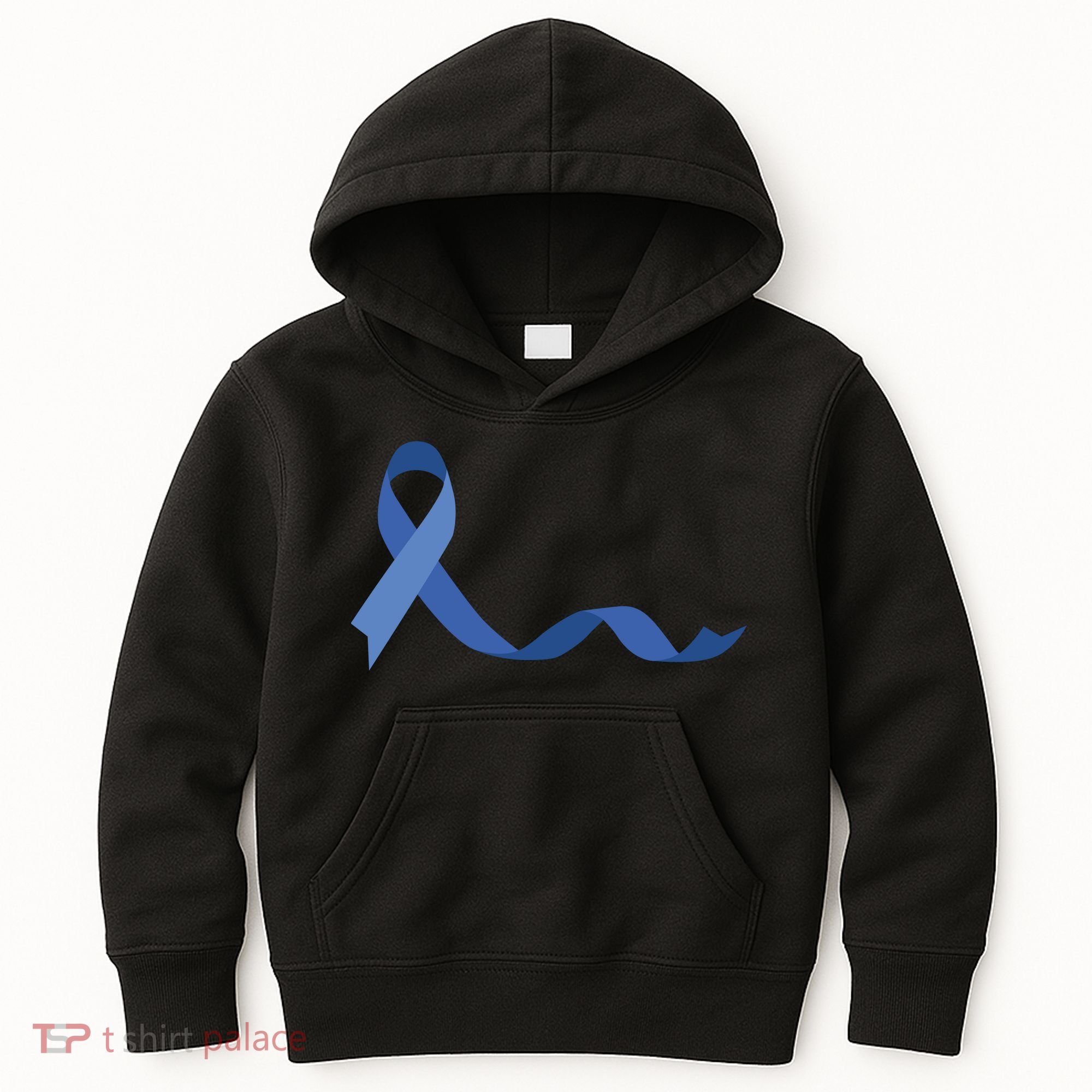 Colon Cancer Awareness Ribbon Kids Hoodie