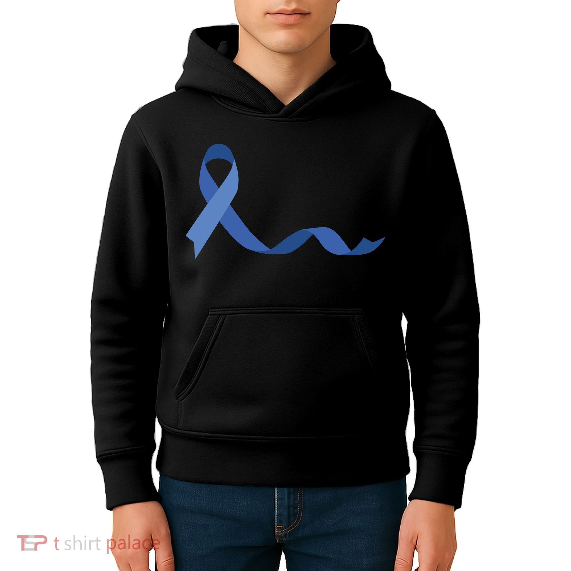 Colon Cancer Awareness Ribbon Kids Hoodie