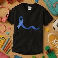 Colon Cancer Awareness Ribbon Kids T-Shirt thumb 3